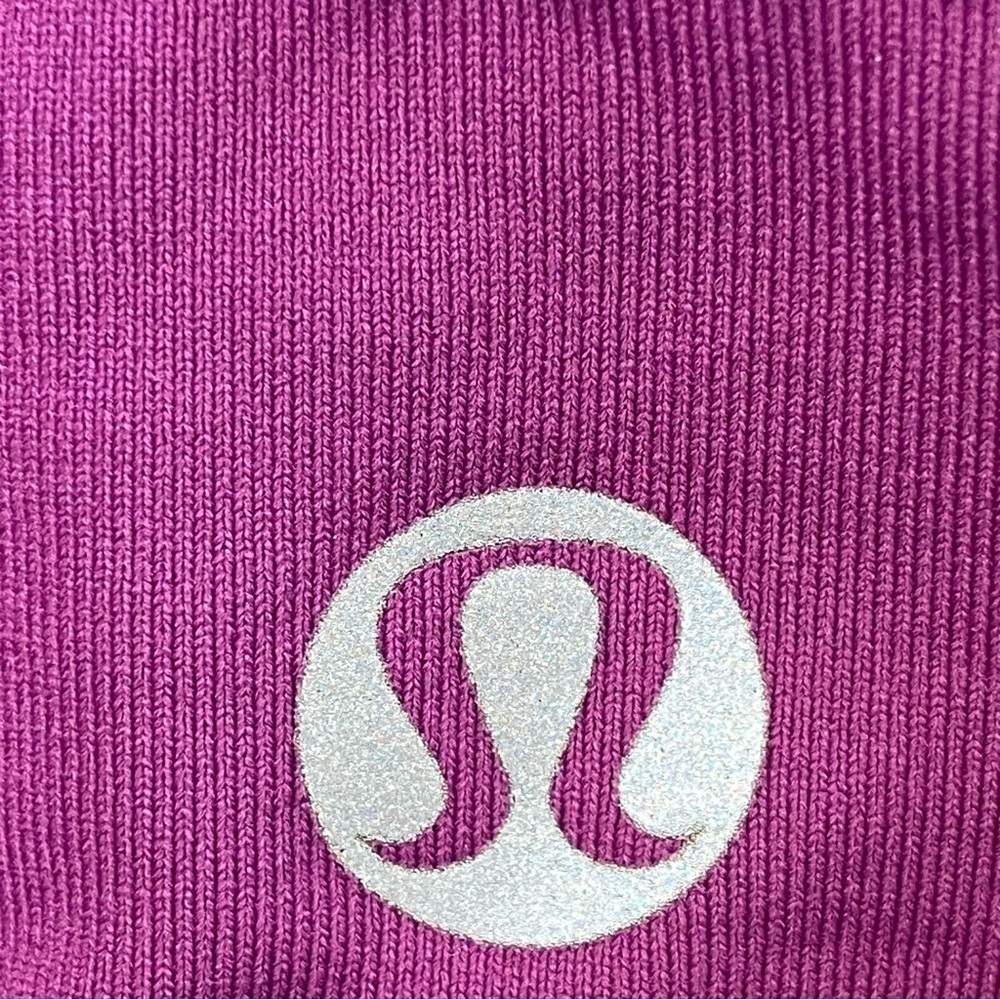 Lululemon Run For Your Life Bra Tank Top Heathered Dew Berry Purple Size 4 - Picture 8 of 12